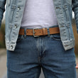 Load image into Gallery viewer, Daily Belt - Tan / Silver (34 mm)
