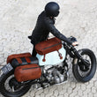 Load image into Gallery viewer, Buy two bags and get a Motorcycle Mounting Kit for free - Brown
