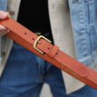Load image into Gallery viewer, Dress Belt - Sirup Brown / Antique Brass (29 mm)